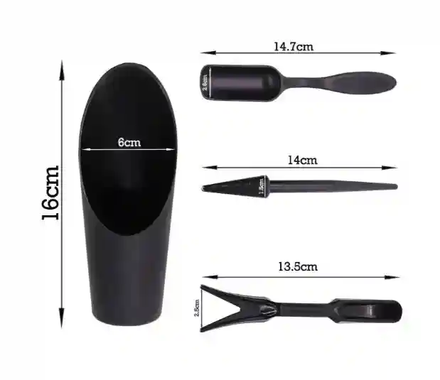 Set de unelte pentru cactusi Antracit