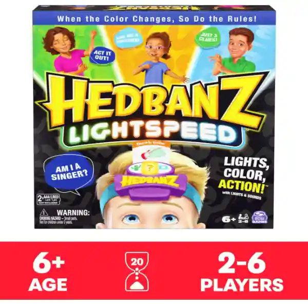 Настольная игра «Hedbanz Lightspeed» – Версия с подсветкой и новыми заданиями