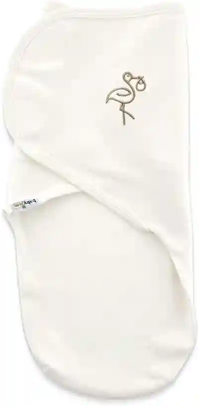 Sistem de infasare din bumbac BabyJem Swaddle Ecru, 0-3 luni