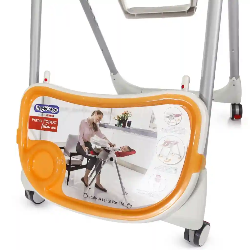 Scaun de masa Prima Pappa Follow Me Fox &Friends, Peg Perego