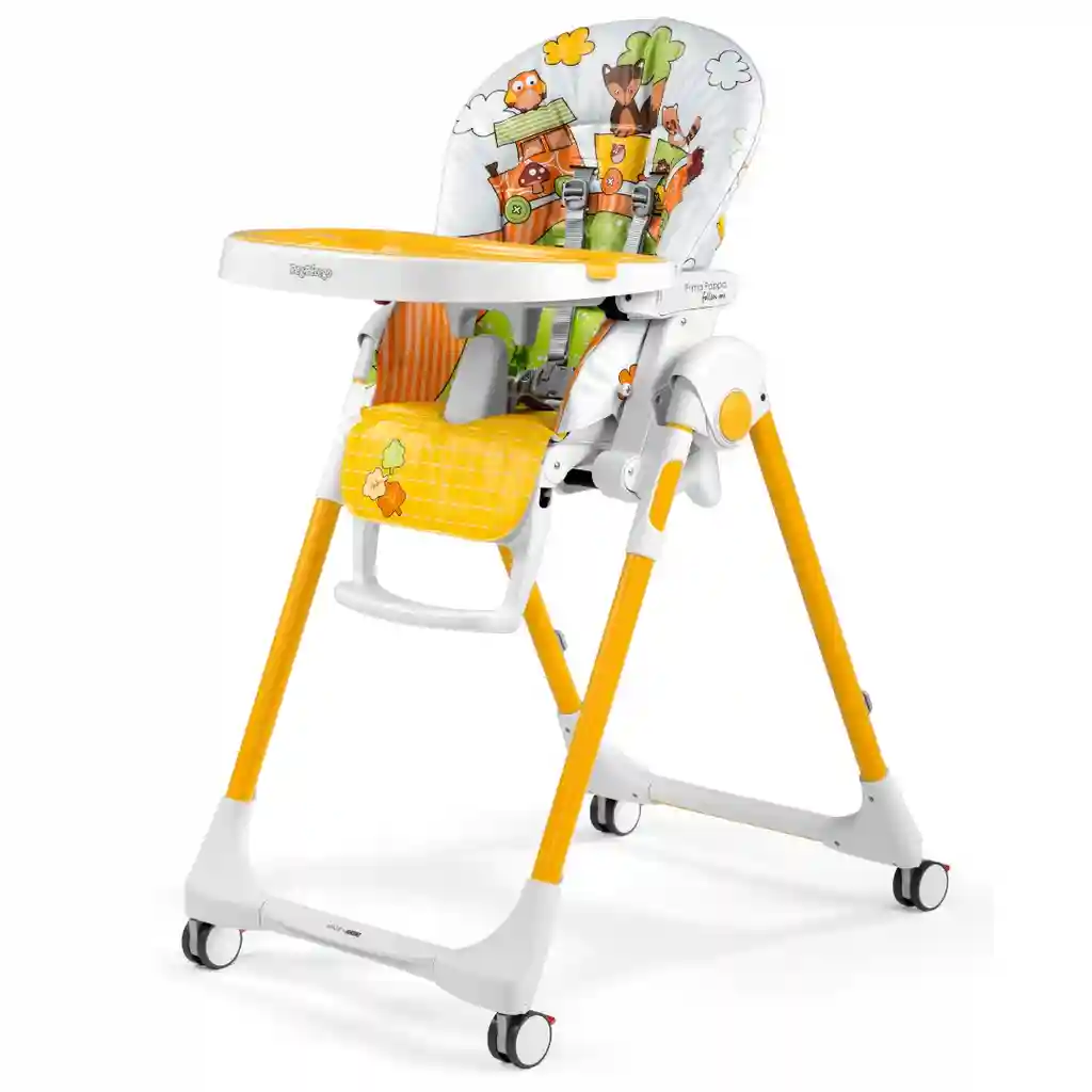 Scaun de masa Prima Pappa Follow Me Fox &Friends, Peg Perego