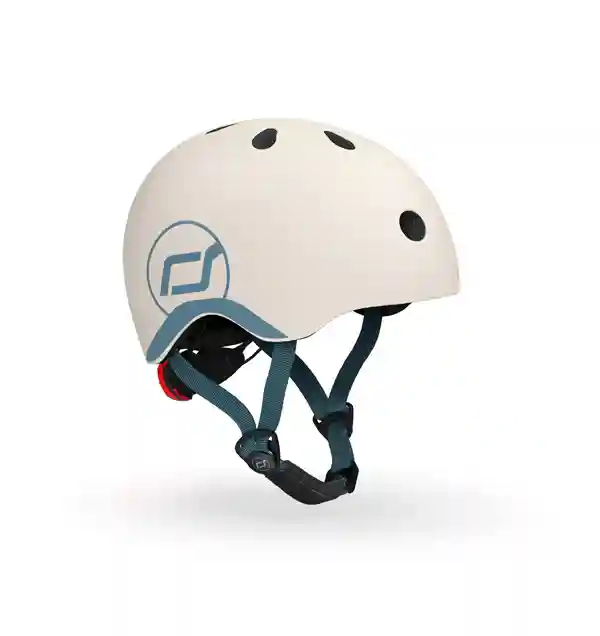 Casca de protectie pentru copii, cu sistem de reglare, Scoot & Ride Ash, XXS-S, 1 an+
