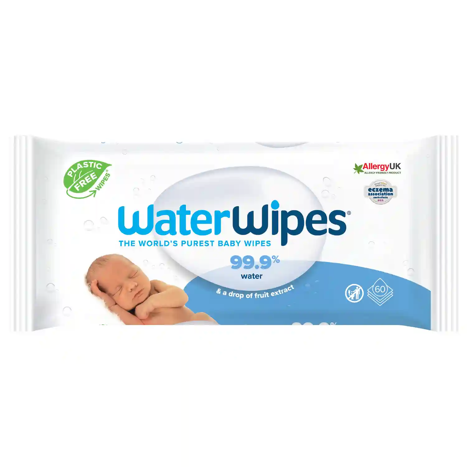 Servetele umede Water Wipes, 60 buc