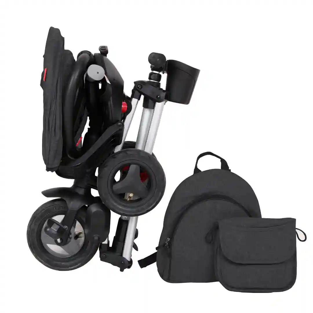 Tricicleta pliabila Qplay Nova+ Rubber Black