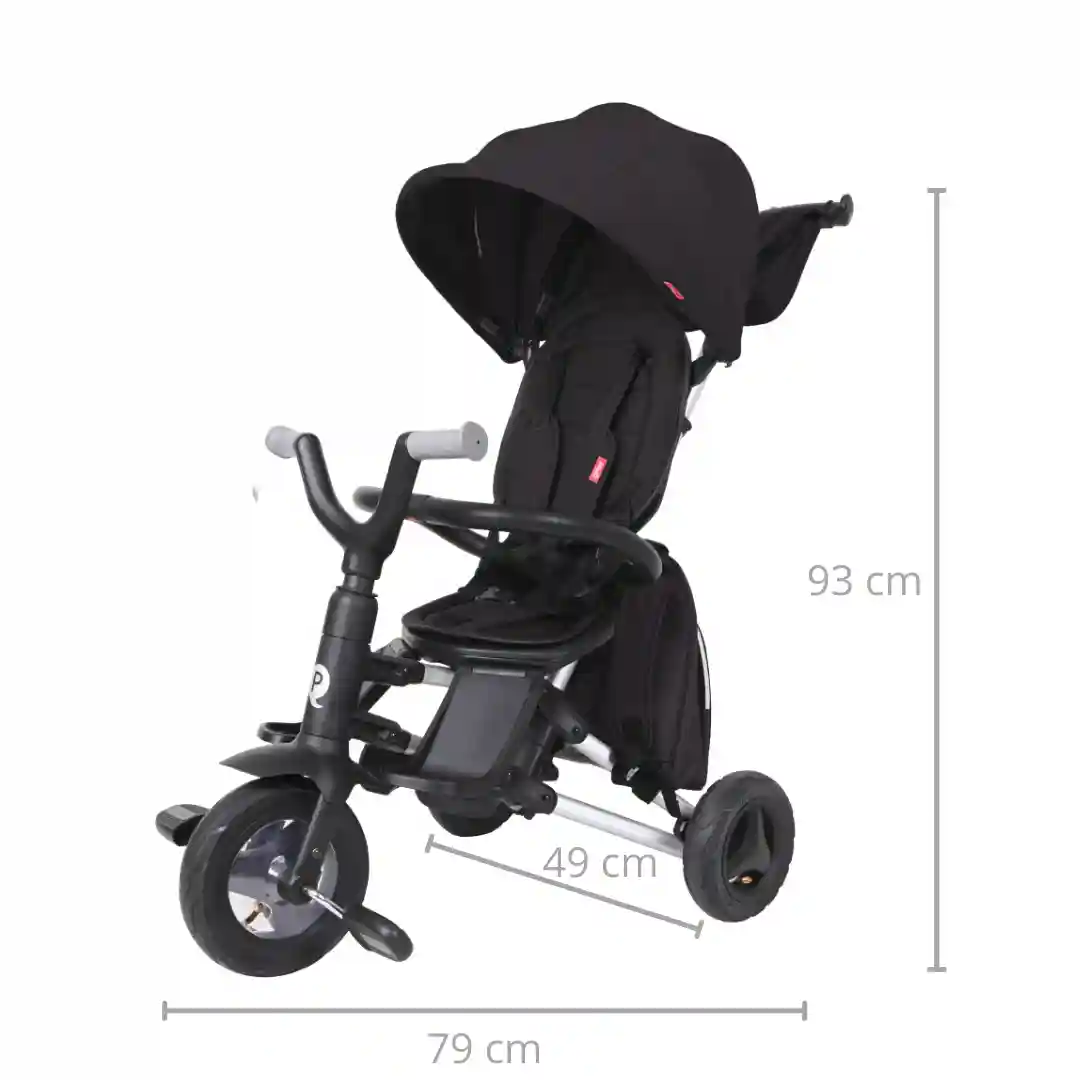 Tricicleta pliabila Qplay Nova+ Rubber Black