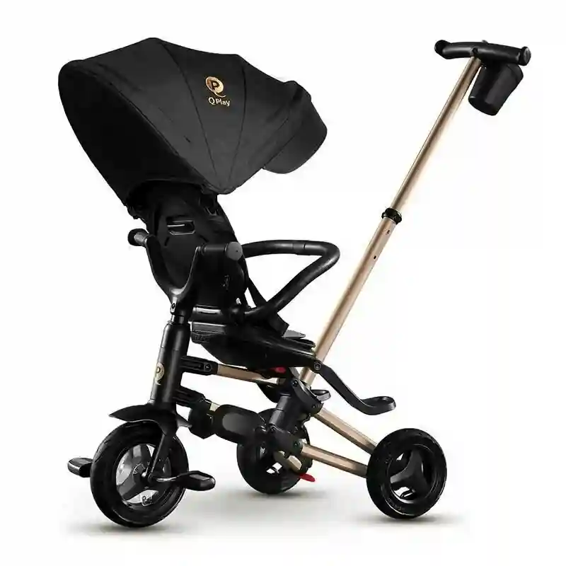 Tricicleta pliabila Qplay Nova+ Rubber Gold