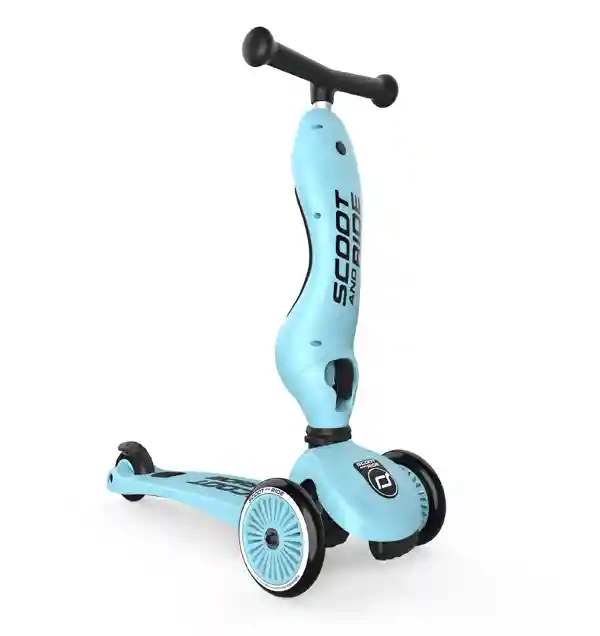 Trotineta 2 in 1 Highway Kick 1 Blueberry, 1-5 ani, Scoot&Ride