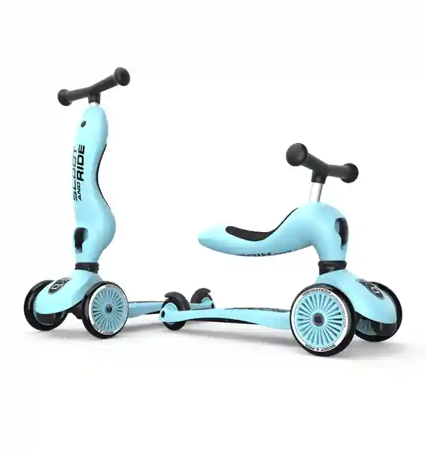 Trotineta 2 in 1 Highway Kick 1 Blueberry, 1-5 ani, Scoot&Ride