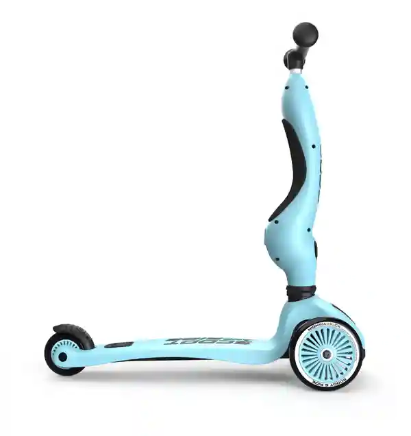 Trotineta 2 in 1 Highway Kick 1 Blueberry, 1-5 ani, Scoot&Ride