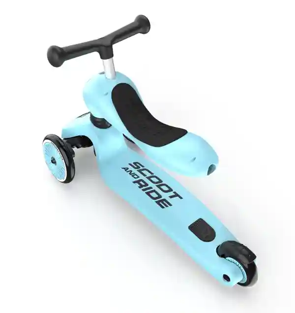Trotineta 2 in 1 Highway Kick 1 Blueberry, 1-5 ani, Scoot&Ride