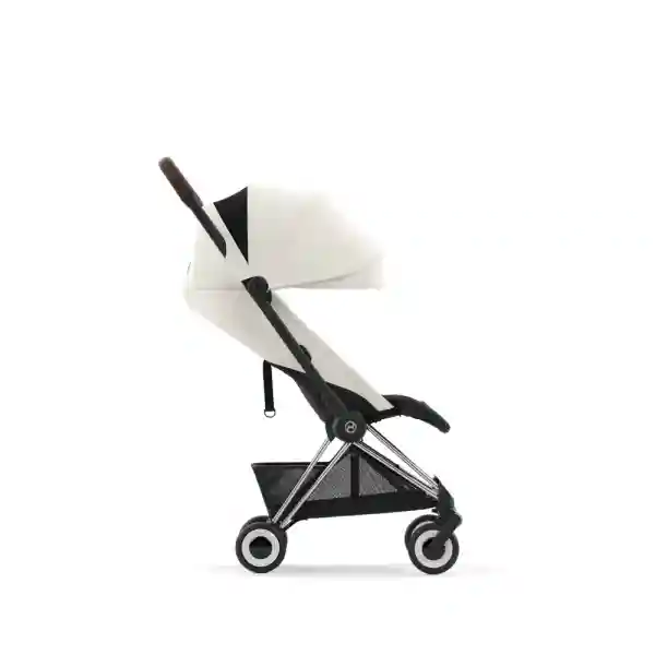 Cybex Carucior ultracompact Coya Chrome Dark Brown Off White light beige
