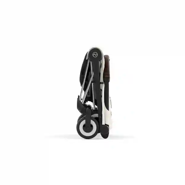 Cybex Carucior ultracompact Coya Chrome Dark Brown Off White light beige