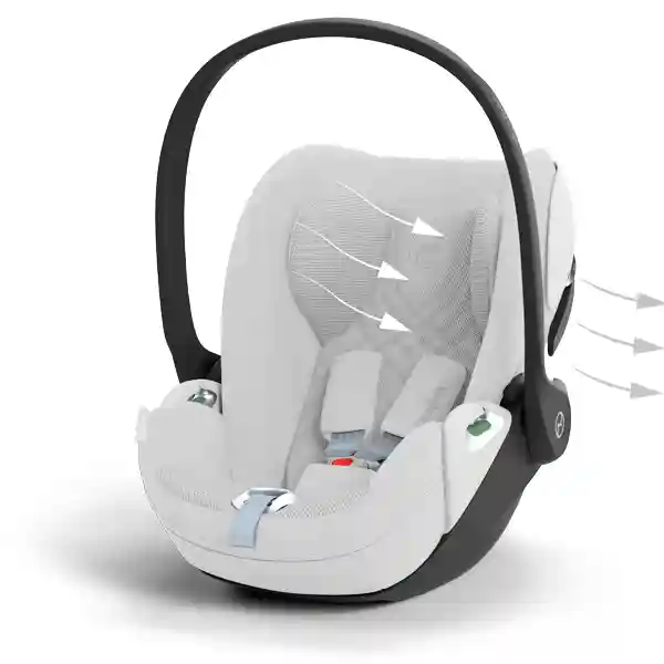 Cybex Scaun auto Cloud T i-Size Plus Platinum White light grey
