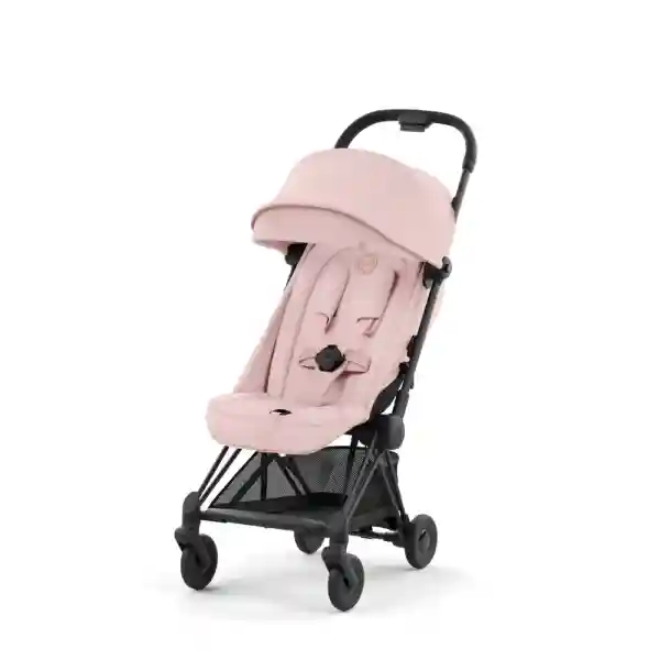 Cybex Carucior ultracompact Coya Matt Black Peach Pink light pink