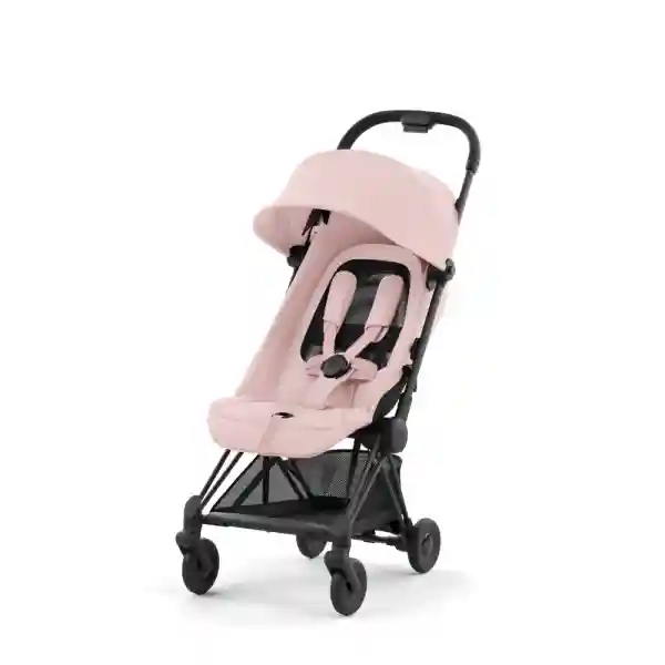 Cybex Carucior ultracompact Coya Matt Black Peach Pink light pink