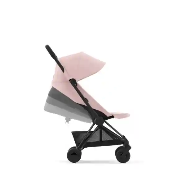 Cybex Carucior ultracompact Coya Matt Black Peach Pink light pink