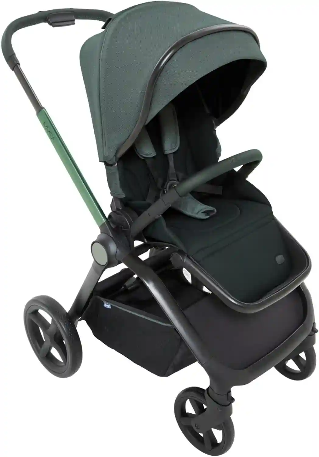 Carucior Chicco Mysa, Jade Green, 0+ luni