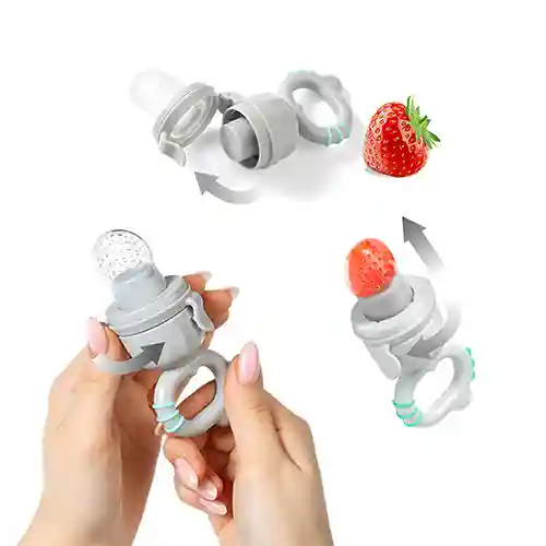 Nibbler Dino cu suzete din silicon Babyono