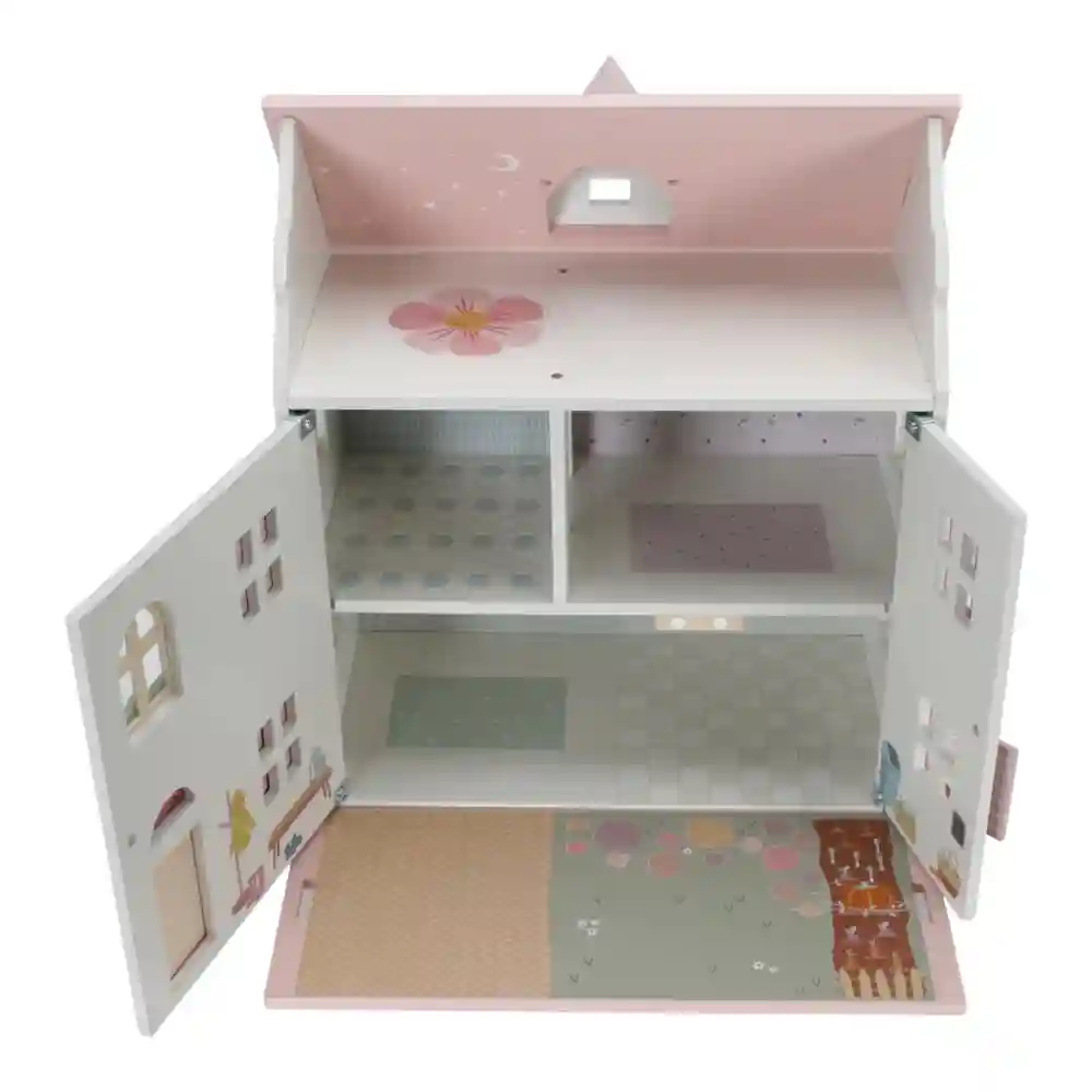 Casuta de papusi cu mobilier din lemn FSC - Little Dutch LD7117
