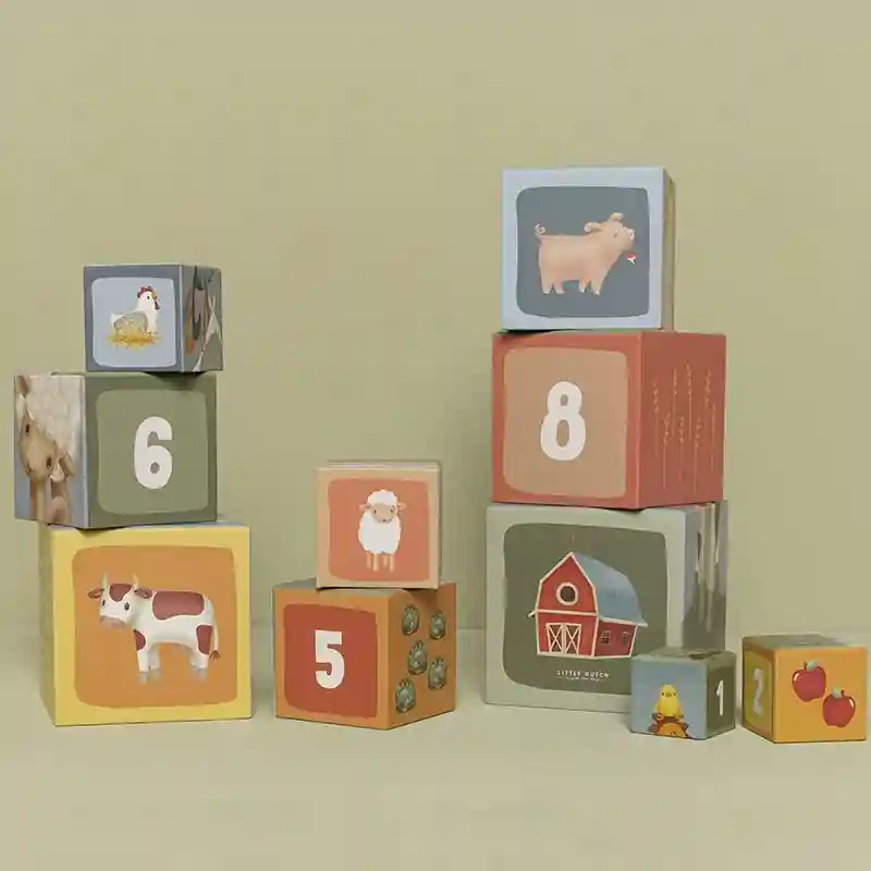 Cutii pentru stivuire din carton FSC - Little Farm - Little Dutch LD7139