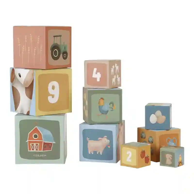 Cutii pentru stivuire din carton FSC - Little Farm - Little Dutch LD7139
