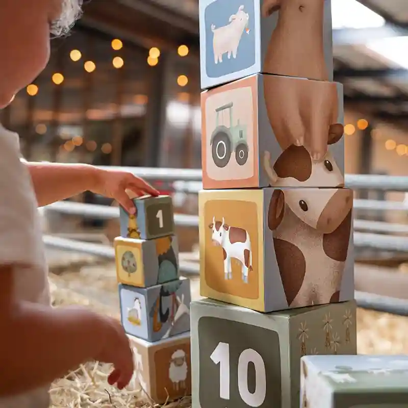 Cutii pentru stivuire din carton FSC - Little Farm - Little Dutch LD7139