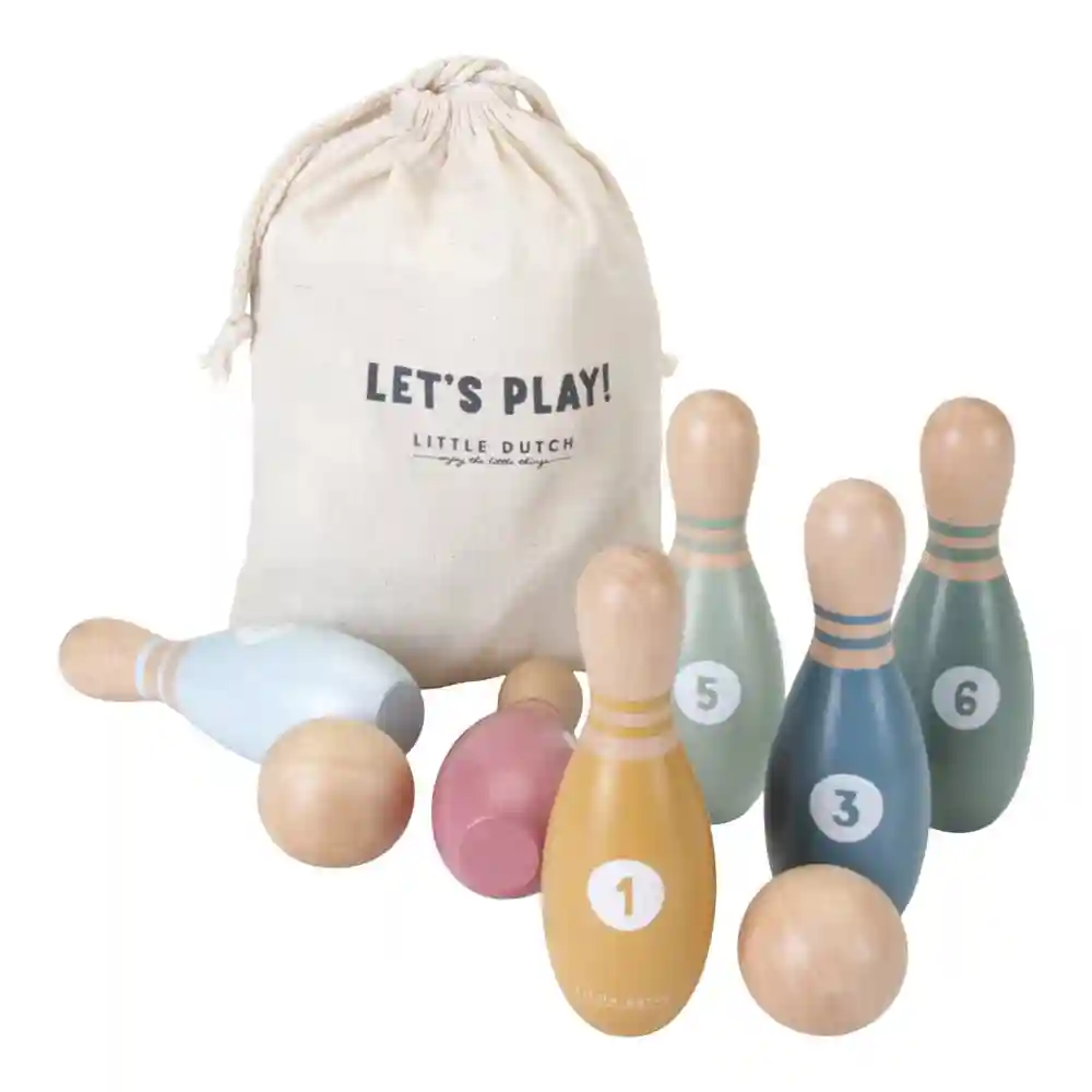 Joc de bowling din lemn FSC - Little Dutch 