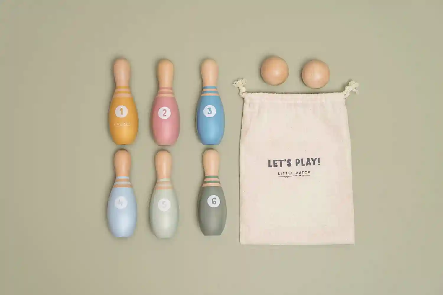 Joc de bowling din lemn FSC - Little Dutch 