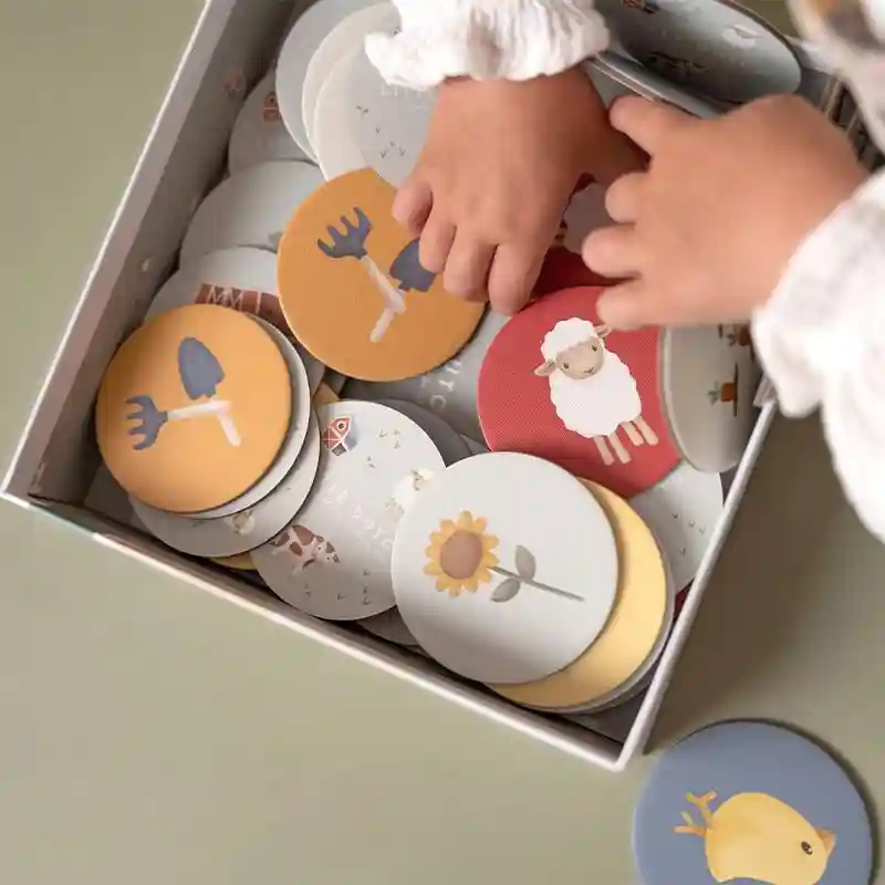 Joc de memorie din carton FSC - Little Farm - Little Dutch 