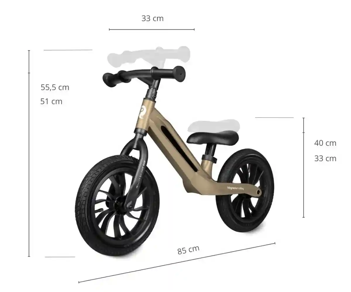 Bicicleta fara pedale Qplay Racer Platinum
