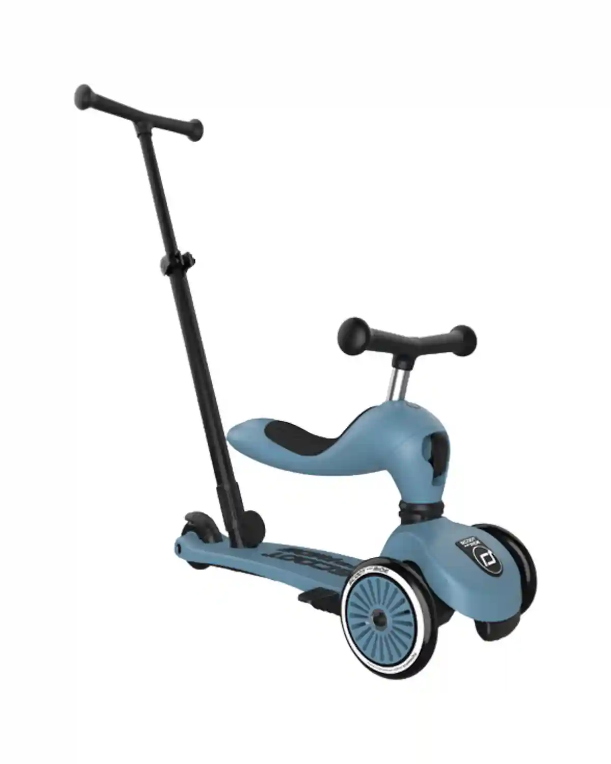 Trotineta cu maner Push and Go Highway Kick 1 Steel Scoot&Ride