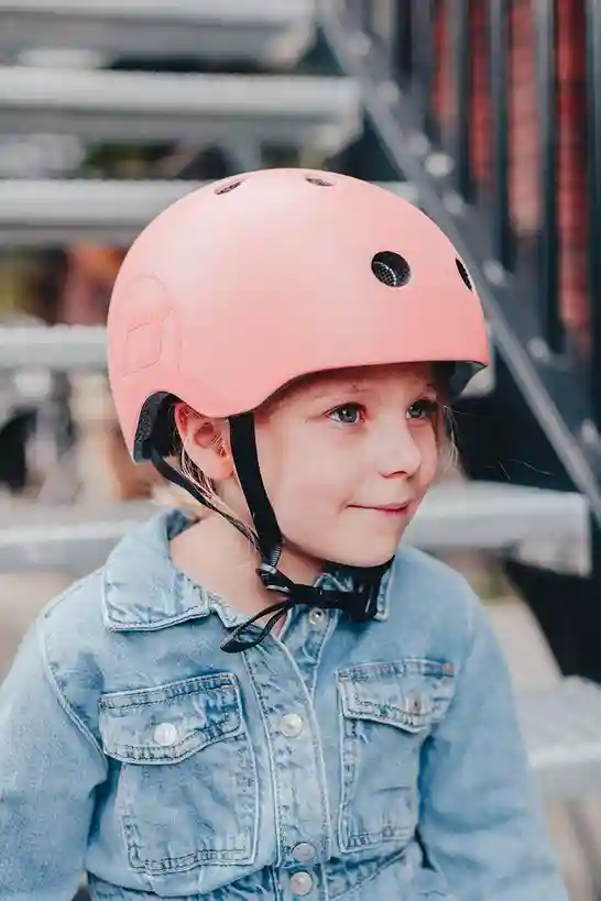 Casca de protectie pentru copii, cu sistem de reglare, Scoot & Ride Peach ,S,51 – 55 cm 
