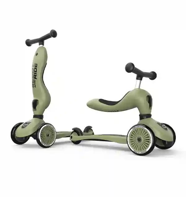 Trotineta 2 in 1 Highway Kick 1 Olive 00001 Scoot&Ride