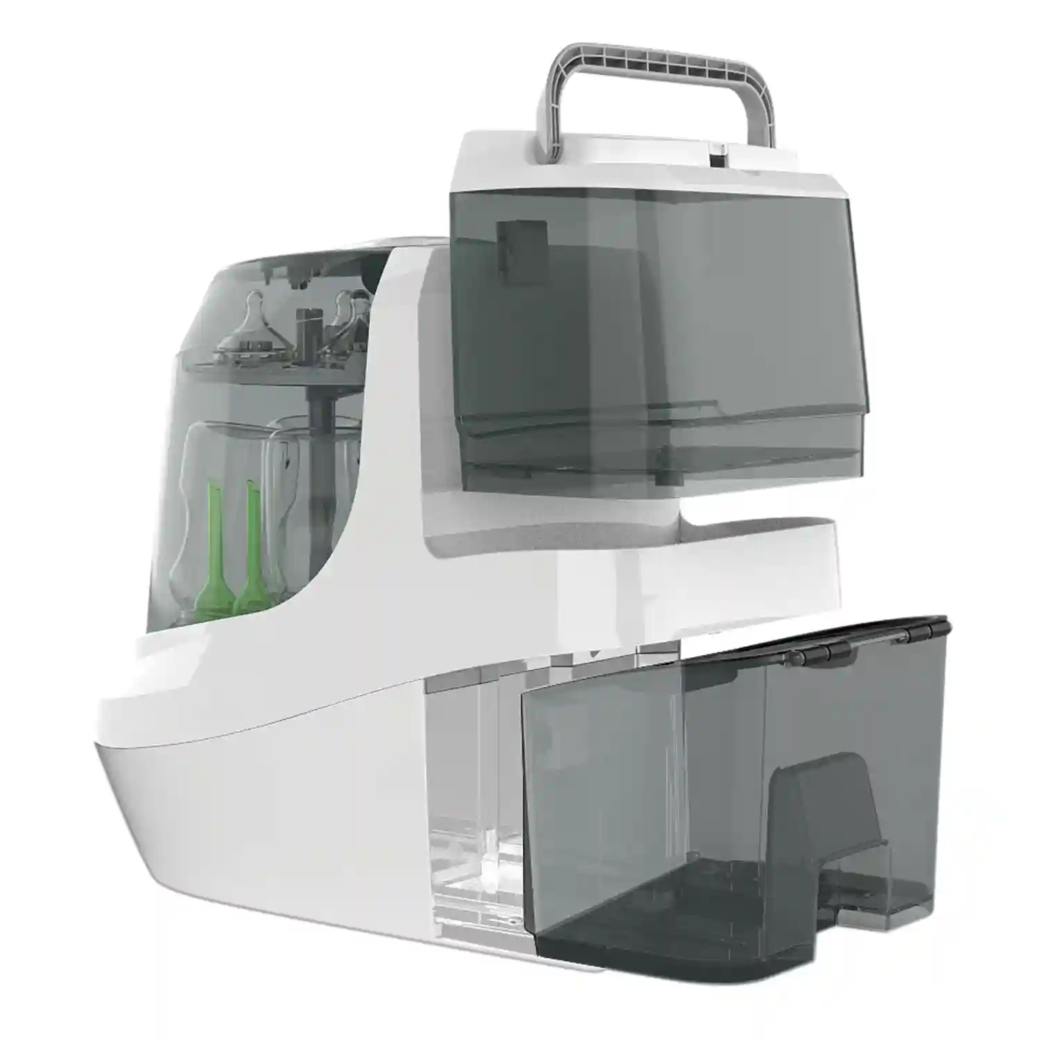 Dispozitiv pentru spalat, sterilizat si uscat biberoane Babybrezza Bottle Washer Pro All White