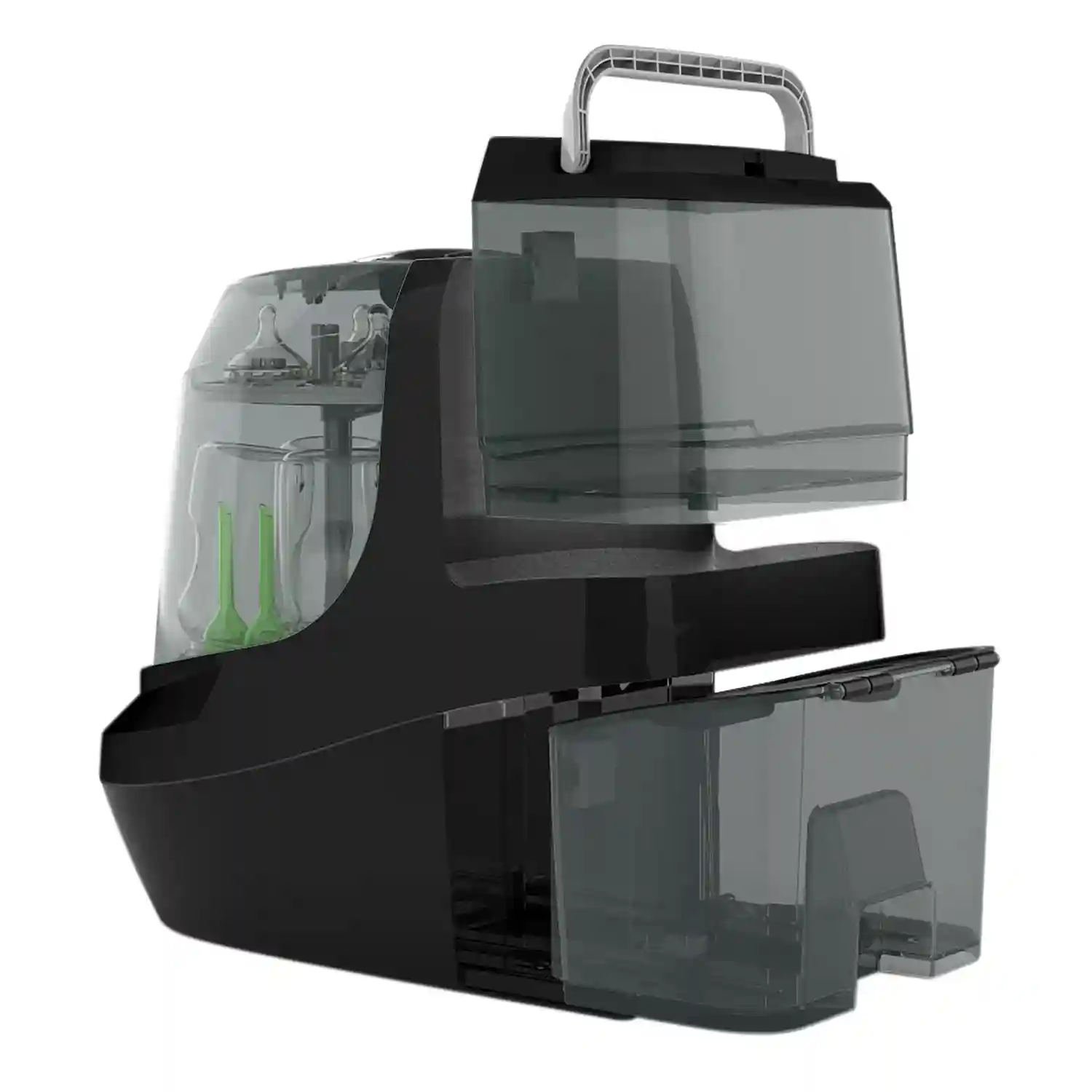 Dispozitiv pentru spalat, sterilizat si uscat biberoane Babybrezza Bottle Washer Pro All Black