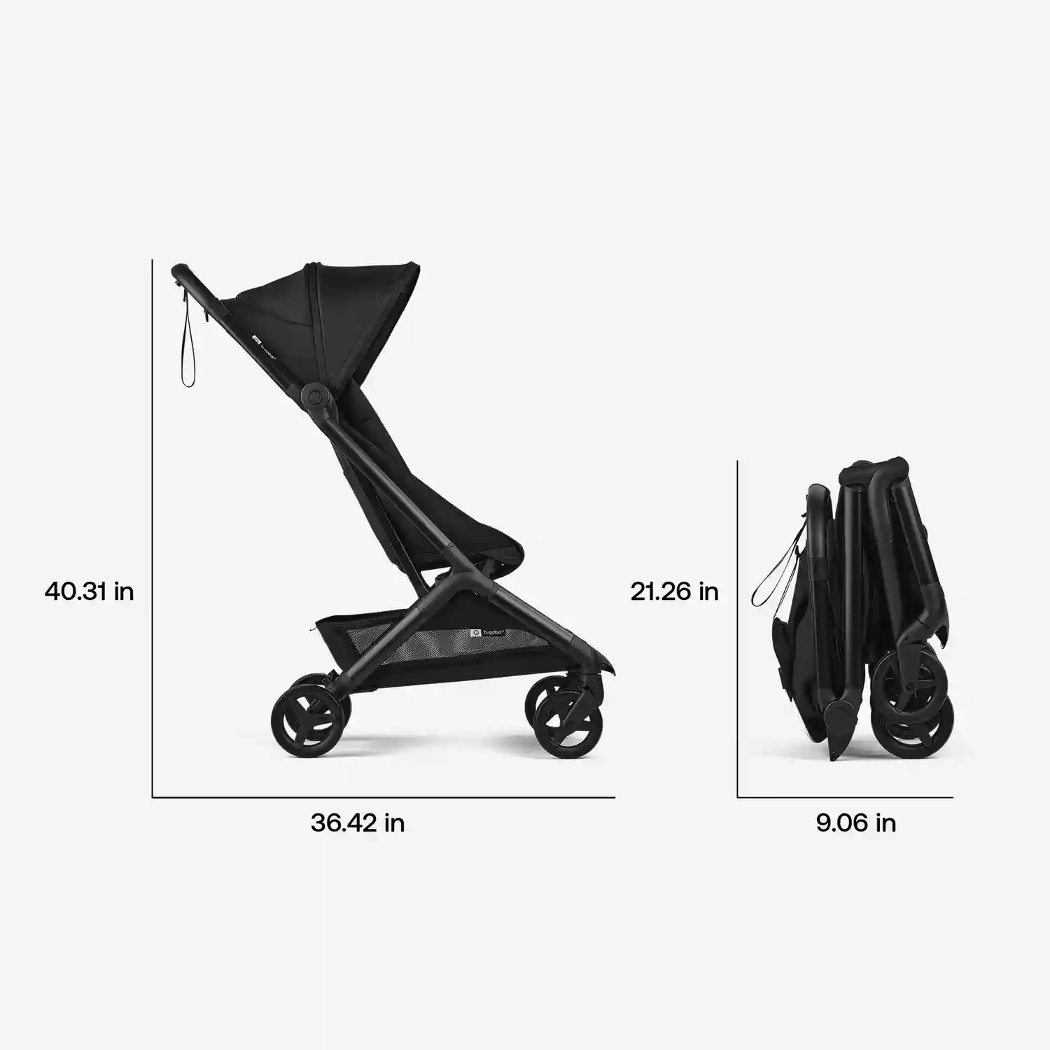 Carucior Bugaboo Butterfly 2 Black/Forest Green
