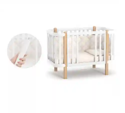 Veres Patut pentru copii, 120×60 cm, LD5 Monaco Alb/Natural