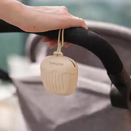 Carcasa din silicon pentru suzetă Bej, Babyono