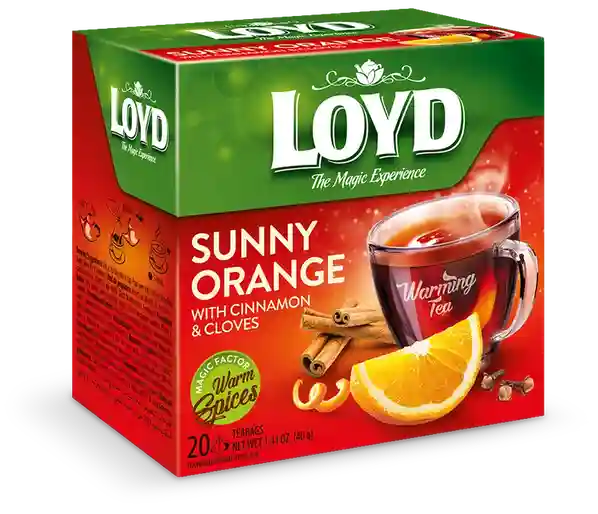 LOYD Warming Tea Sunny Orange with Cinnamon & Cloves, 20 пак