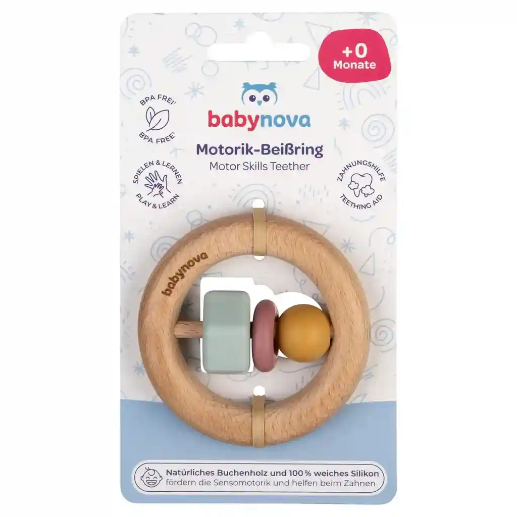 Baby-Nova, Прорезыватель для зубов с силиконовыми элементами, от 3 месяцев (31157)