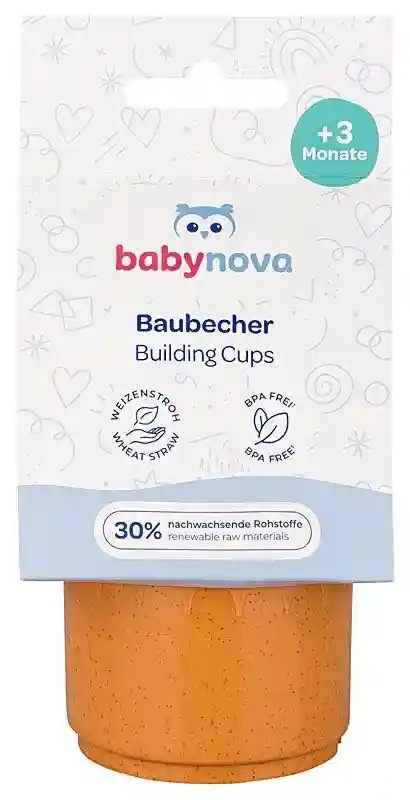 Baby-Nova, Набор чашек для сборки/укладки, 8 шт., от 3 мес (32504)