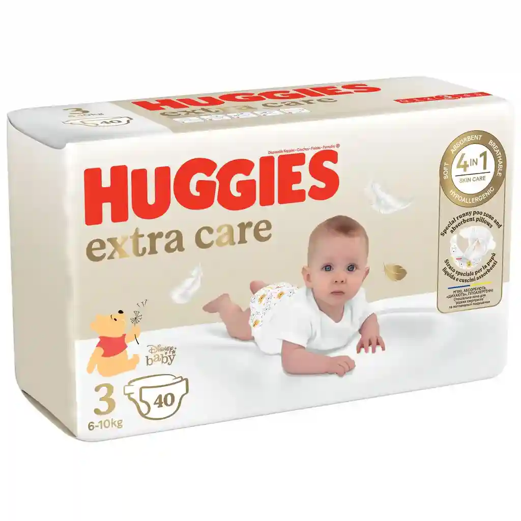 Подгузники Huggies Extra Care  Jumbo 3 (6-10 kg), 40 шт.