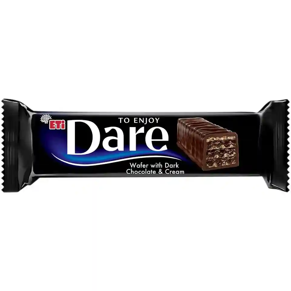 ETI Dare Dark Wafers, вафли с темным шоколадом, 50г