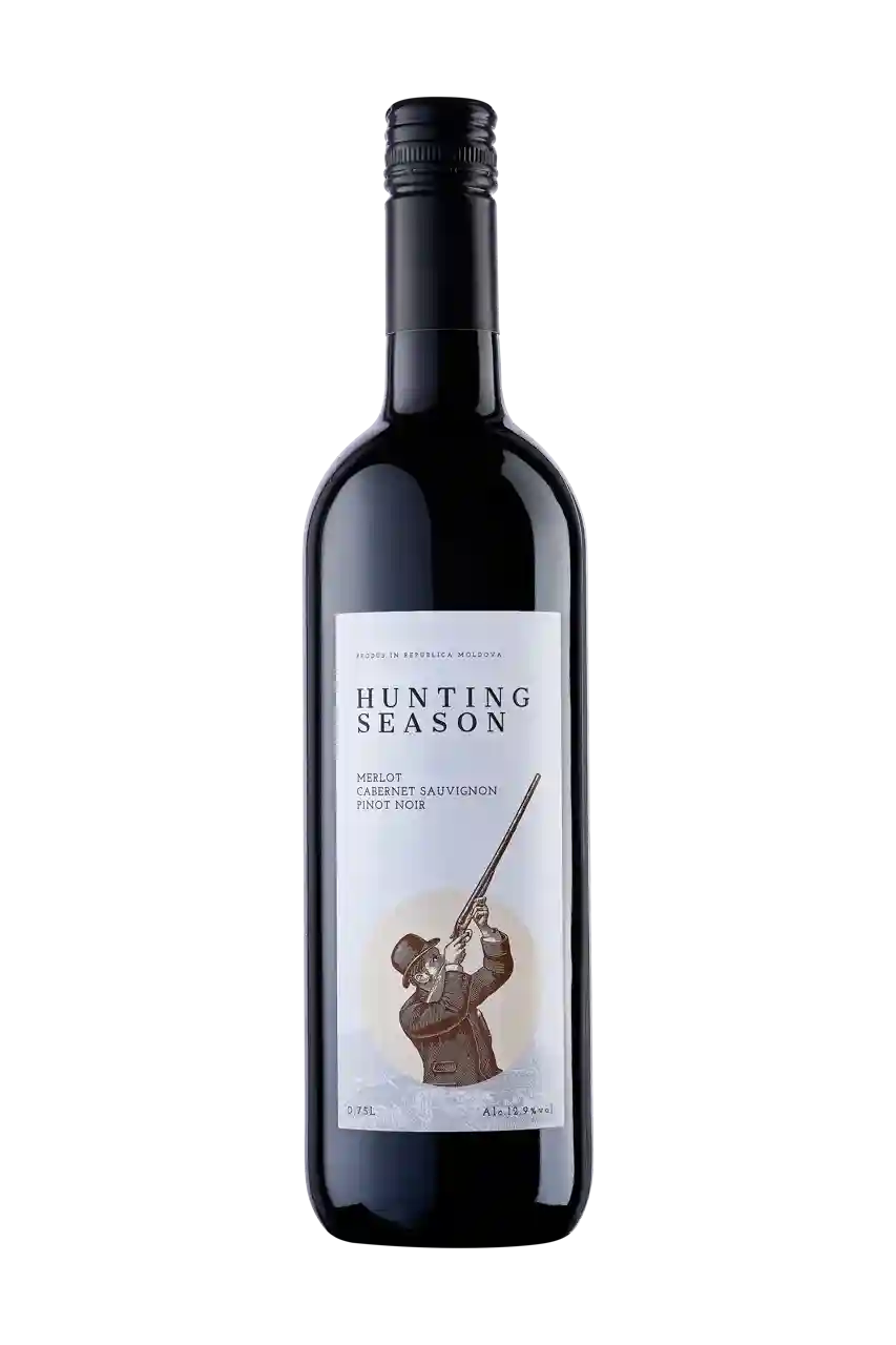Hunting Season #1,  Merlot, Cabernet Sauvignon, Pinot Noir,  sec roșu,  0.75 L