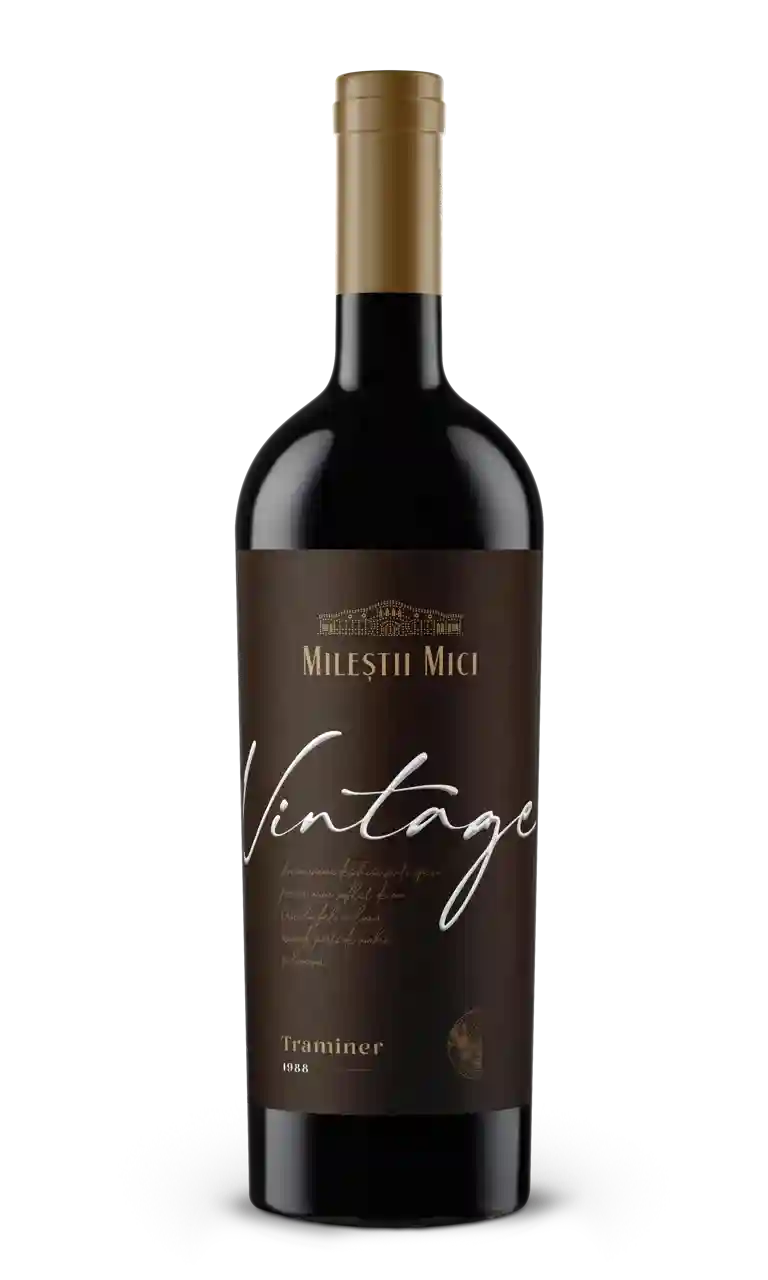 Mileștii Mici Vintage, Traminer 1988, vin sec alb,  0.75 L