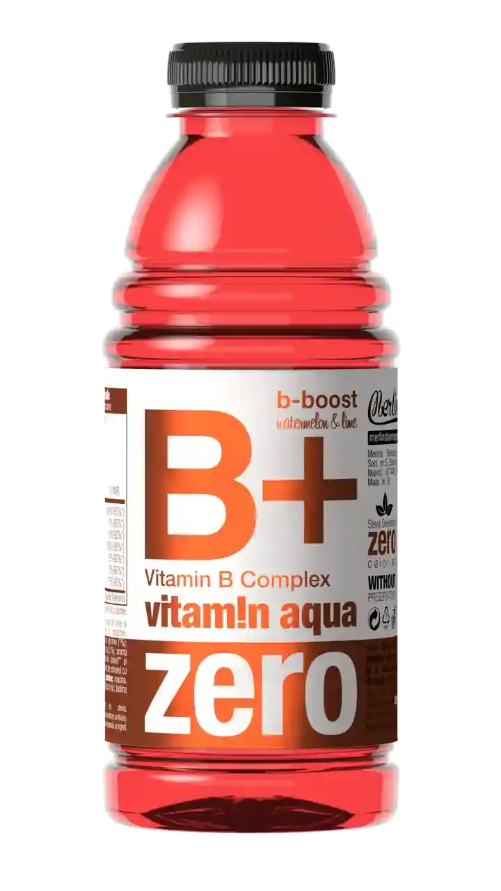 Merlin's Vitamin aqua B+ ZERO, watermelon & lime, 0,6 L