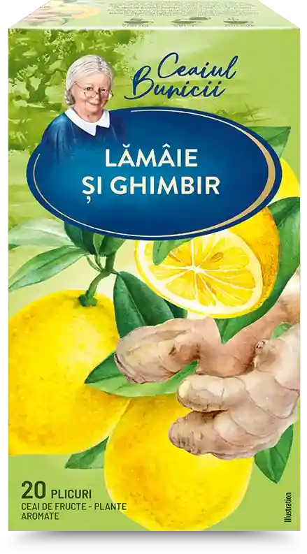 GRANDMA'S TEA Lemon with Ginger, 20 pac
