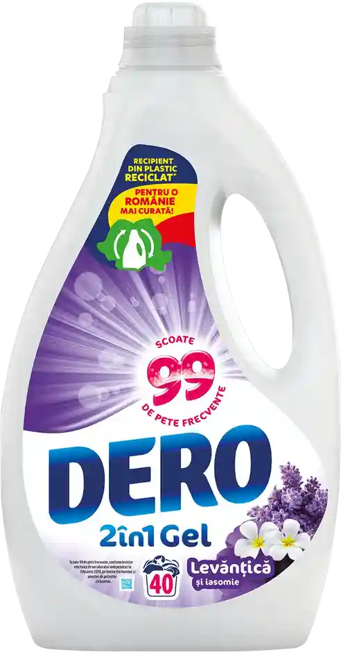 Гель для стирки Dero Лаванда и Жасмин, 2л.