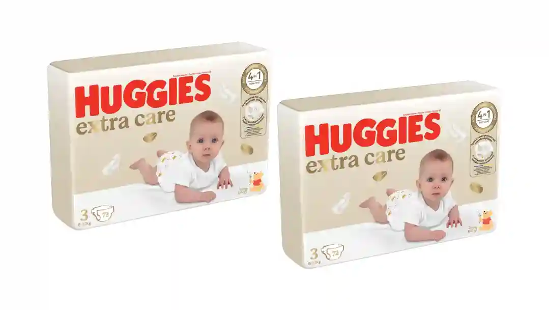 Набор подгузники Huggies Extra Care Mega  3  (6-10 kg)  144шт (2x72шт)