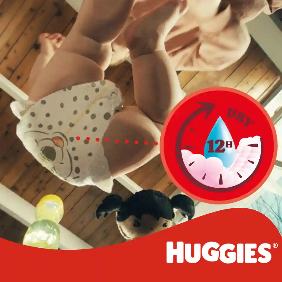 Подгузники Huggies Little Movers Jumbo 4 (7-18 кг) унисекс, 50 шт.